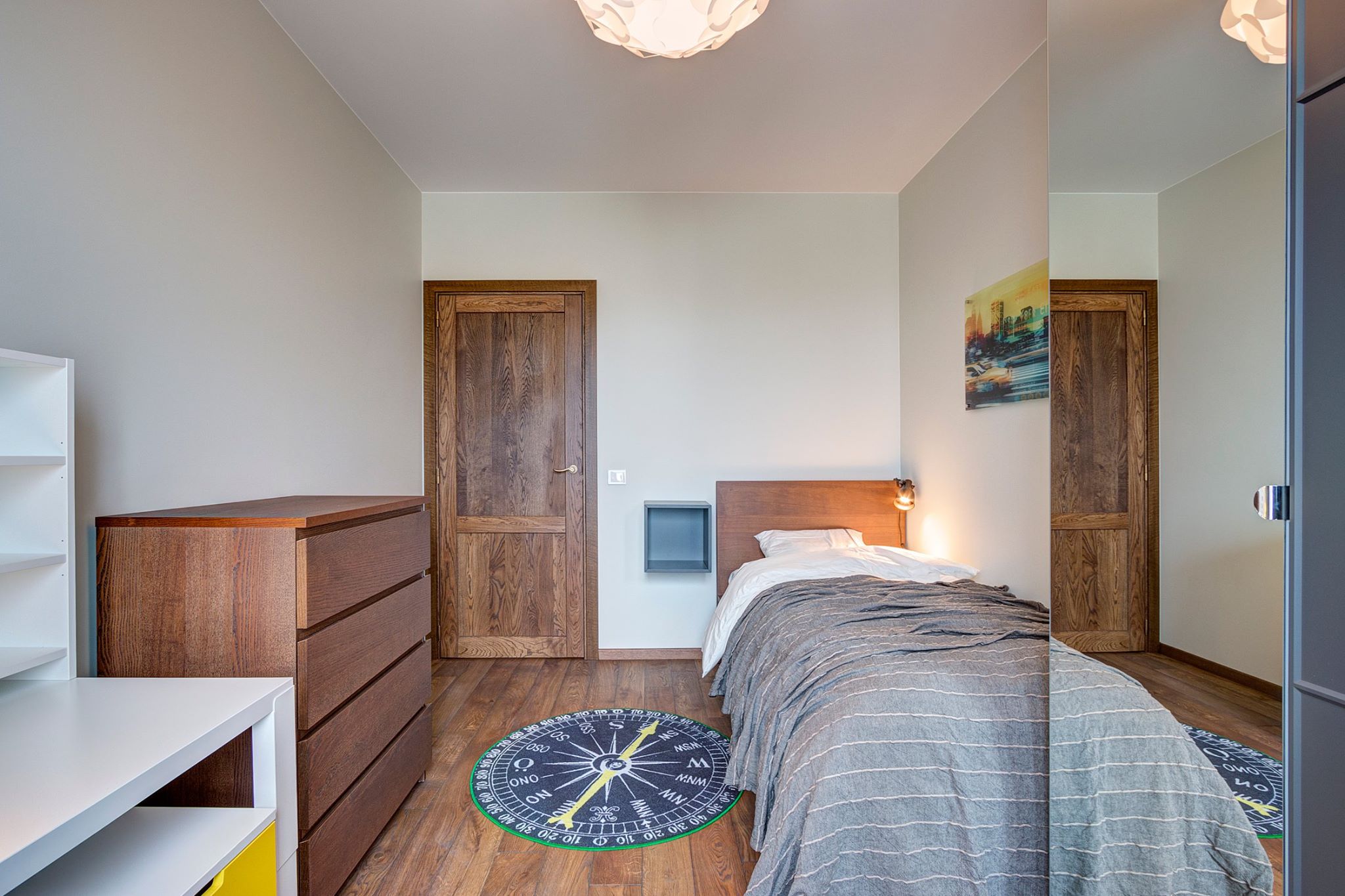 Solid oak wood door