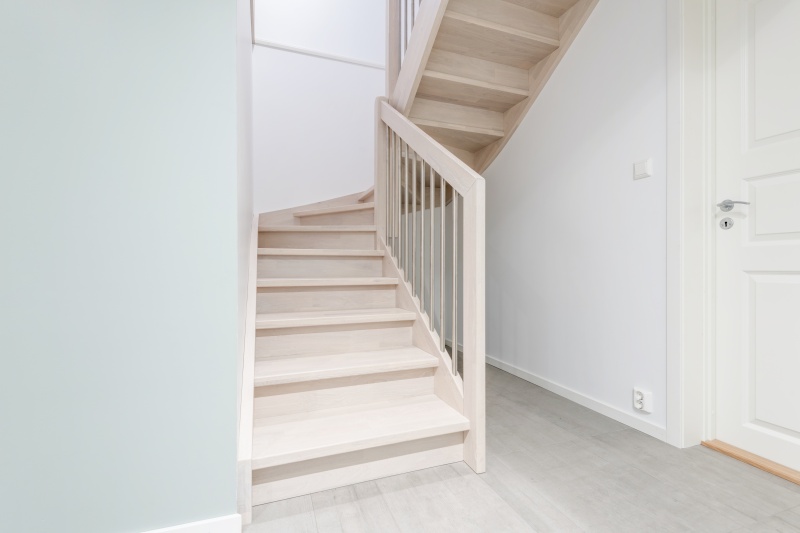 Oak stairs in Norway. Project no. 65