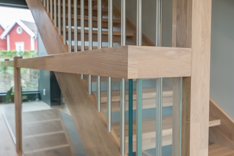 Oak stairs in Norway. Project no. 69
