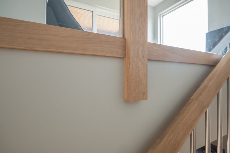 Oak stairs in Norway. Project no. 69