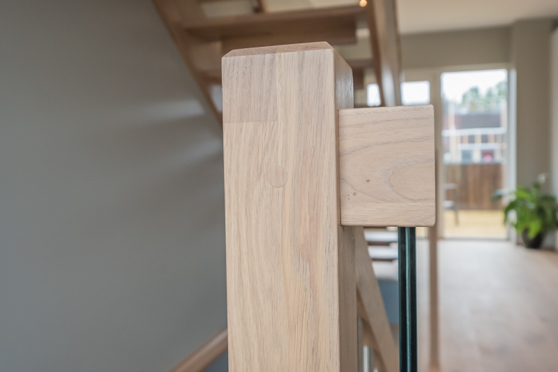 Oak stairs in Norway. Project no. 69