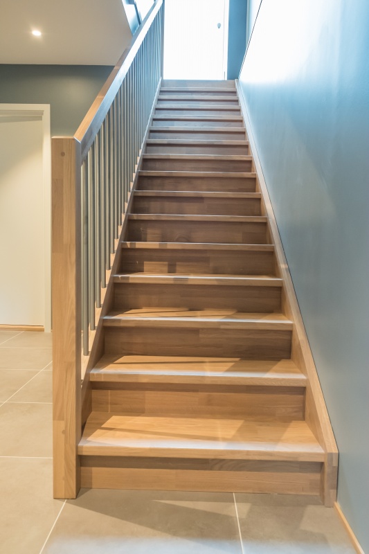 Oak stairs in Norway. Project no. 69