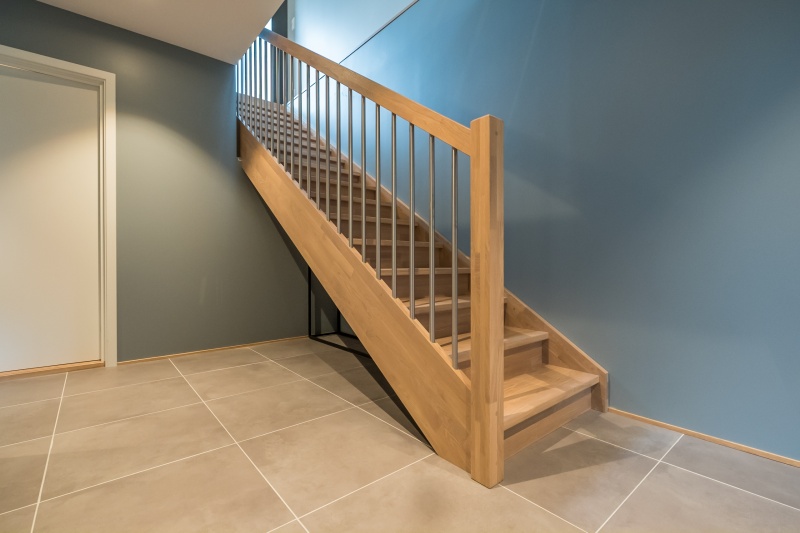 Oak stairs in Norway. Project no. 69