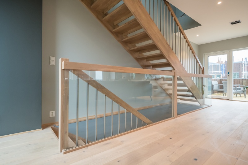 Oak stairs in Norway. Project no. 69