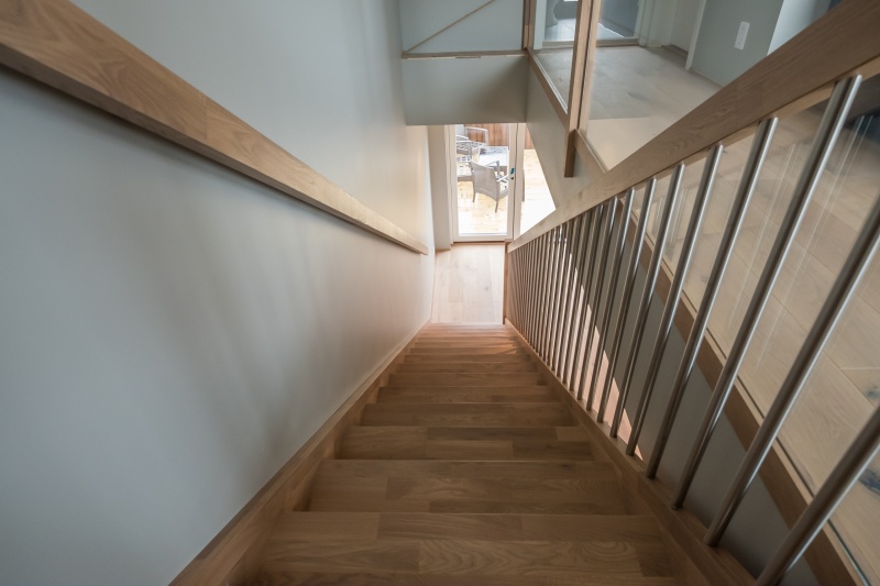 Oak stairs in Norway. Project no. 69