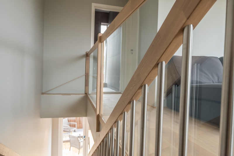 Oak stairs in Norway. Project no. 69