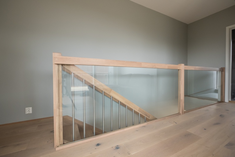 Oak stairs in Norway. Project no. 69