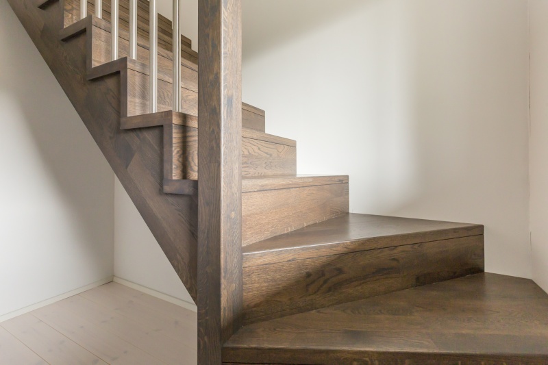 Oak stairs in Norway. Project no. 73