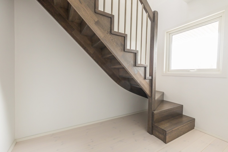 Oak stairs in Norway. Project no. 73