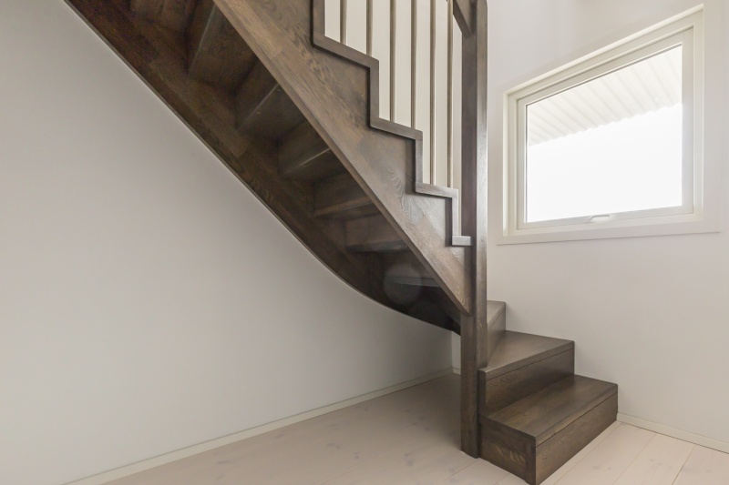 Oak stairs in Norway. Project no. 73