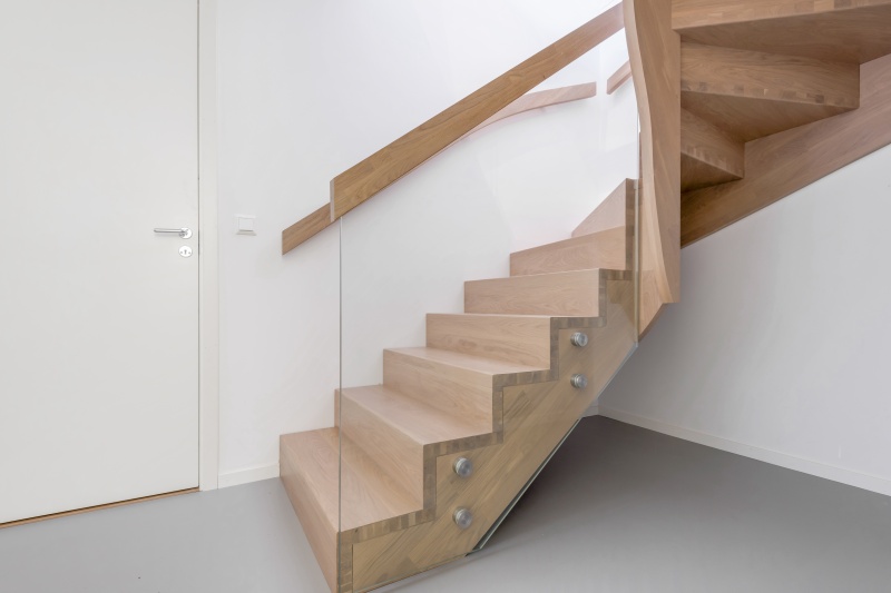 Solid oak wood stairs in Norway. Project no. 74