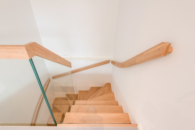 Solid oak wood stairs in Norway. Project no. 74