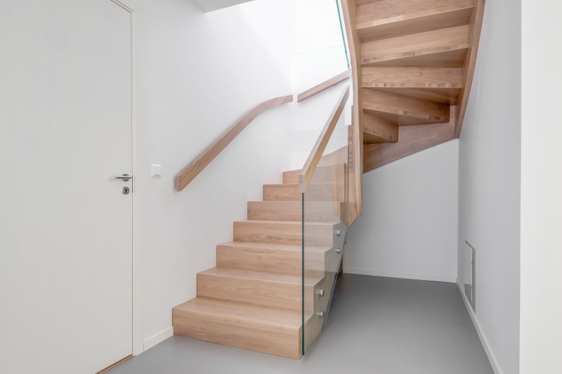 Solid oak wood stairs in Norway. Project no. 74