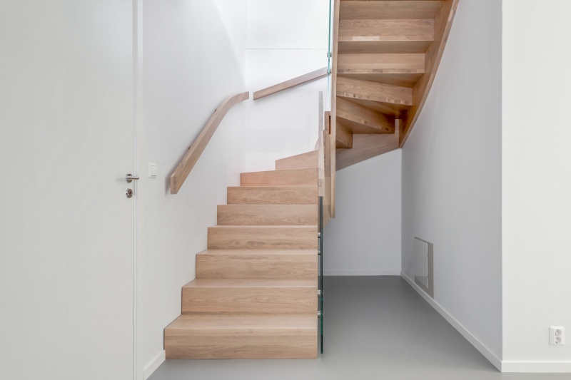 Solid oak wood stairs in Norway. Project no. 74