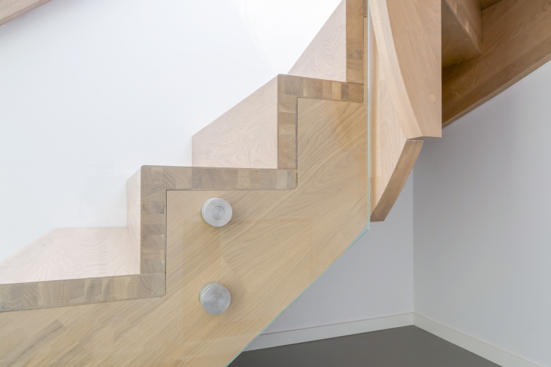 Solid oak wood stairs in Norway. Project no. 74