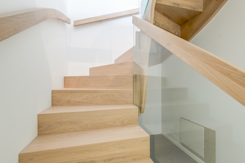 Solid oak wood stairs in Norway. Project no. 74