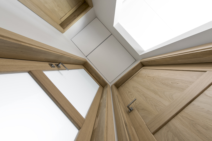 Solid oak wood door