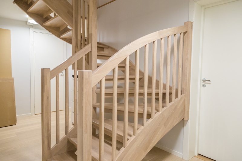 Oak stairs. Norway. Project no. 57