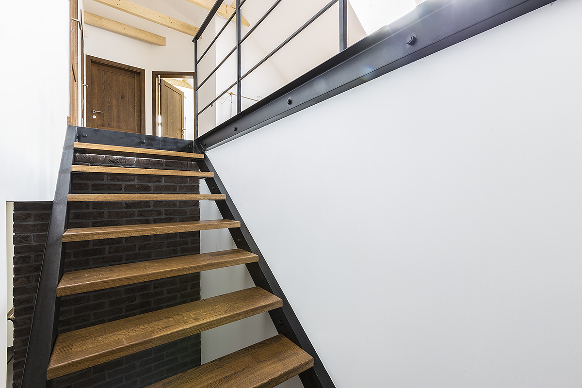Solid oak wood stairs (Poland)