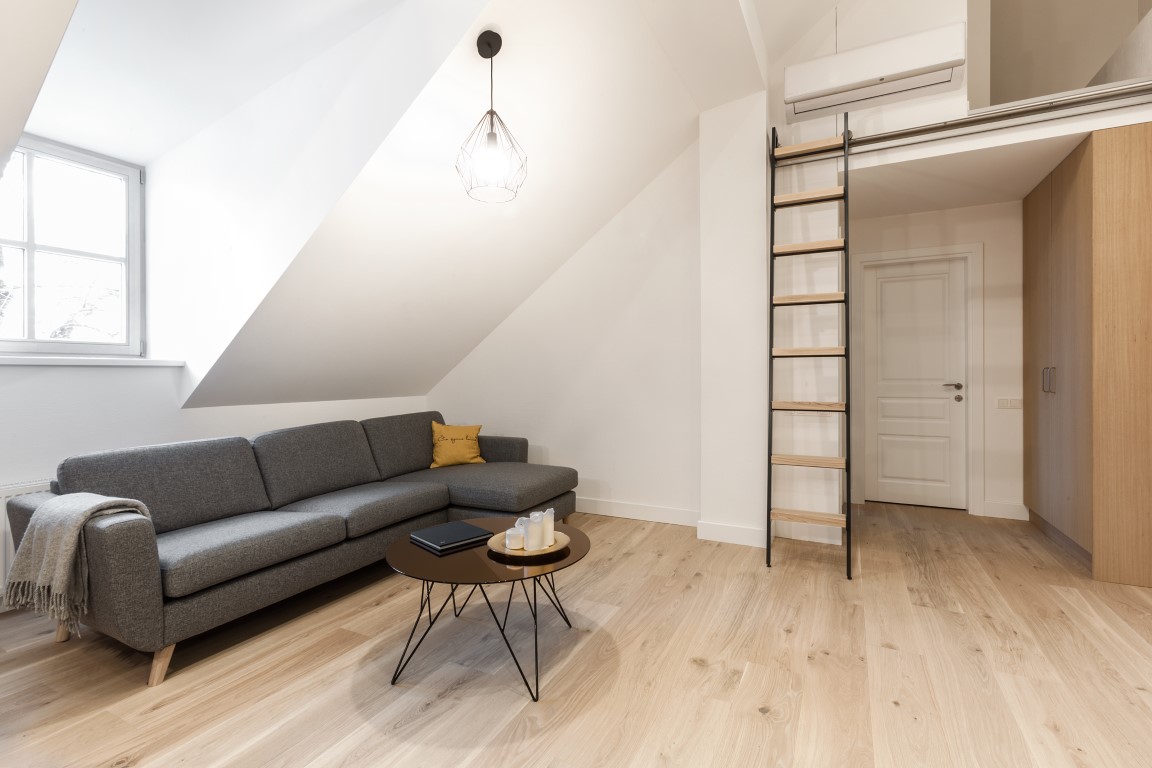 Oak flooring: 3408 Extra white color.