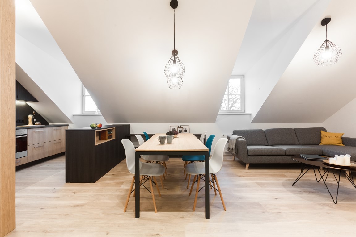 Oak flooring: 3408 Extra white color.