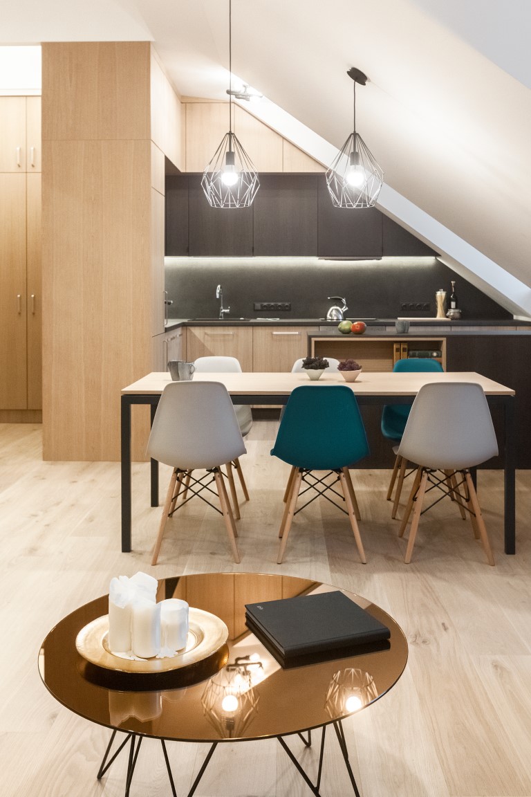 Oak flooring: 3408 Extra white color.