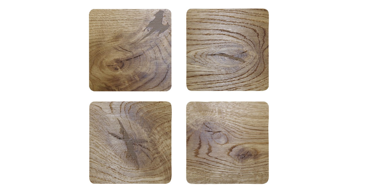 oak wood micro-cracks