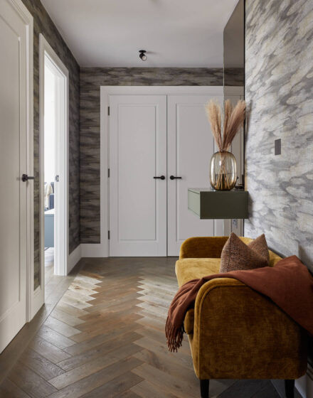 Herringbone Parquet: Weaving Charm into a Modern London Apartment