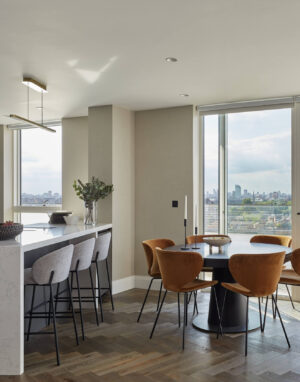Herringbone Parquet: Weaving Charm into a Modern London Apartment