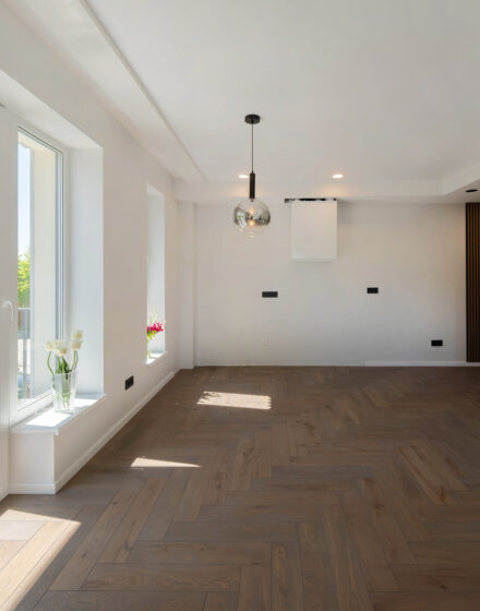 Oak Parquet Brings Nature Into the New Homes