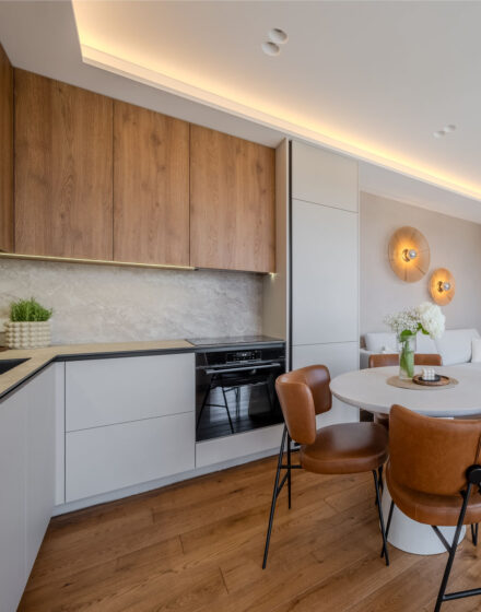 Subtle Beauty of Oak Floors and Doors in a Cozy, Autumn Inspired Interior