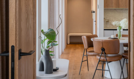 Subtle Beauty of Oak Floors and Doors in a Cozy, Autumn Inspired Interior