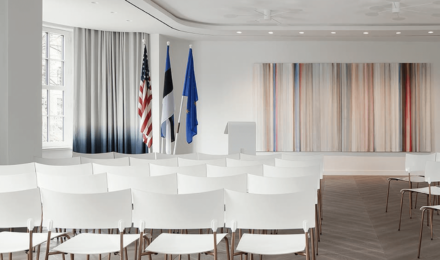 Sophistication in Every Step: The Estonian Embassy in the United States Features Timeless Chevron Parquet