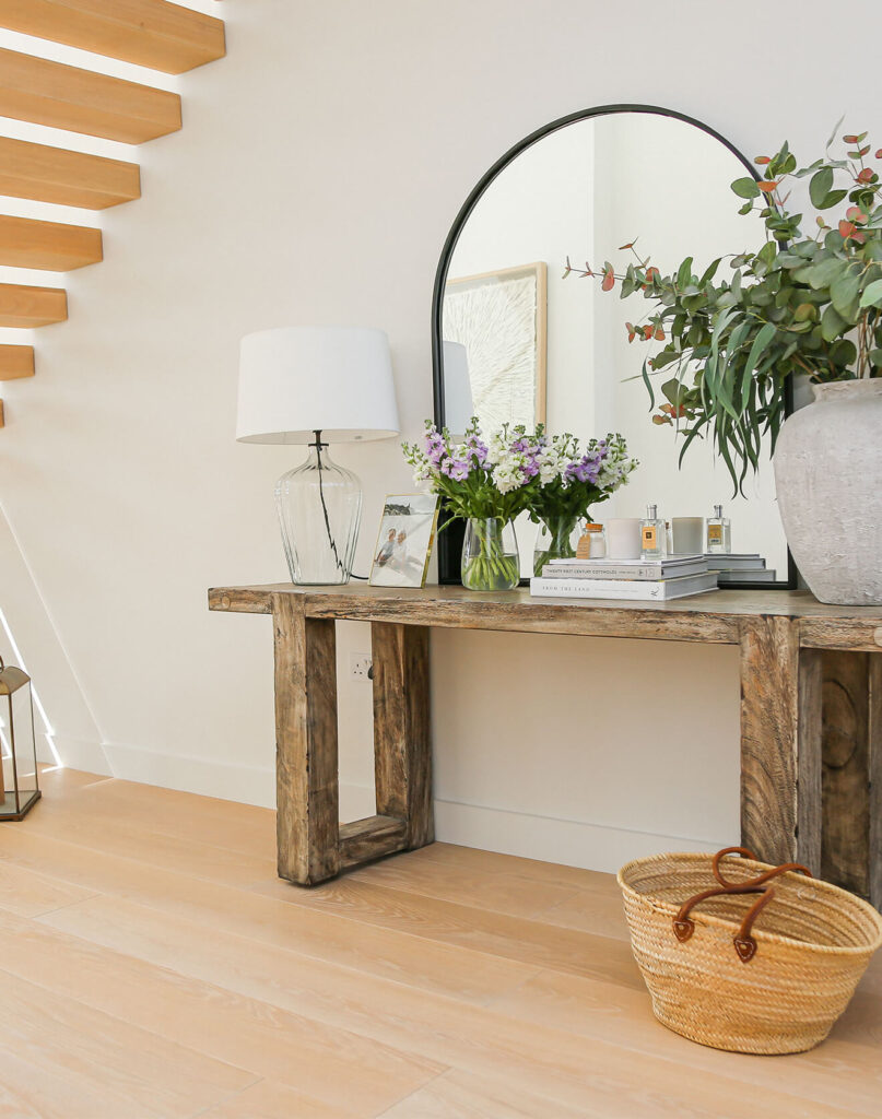 Ivory Colored Hardwood Flooring - Warm and Cosy British Interior