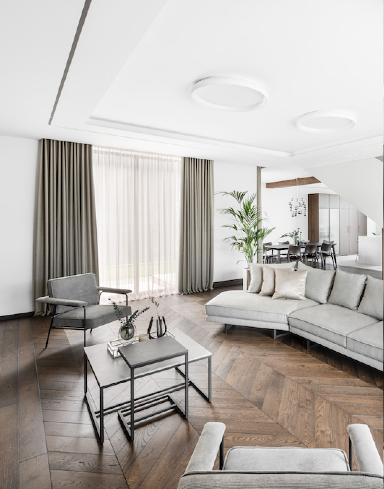 A Home Defined by Oak, Light, and Modern Classic Design — Featuring Our Oak Stairs and Parquet