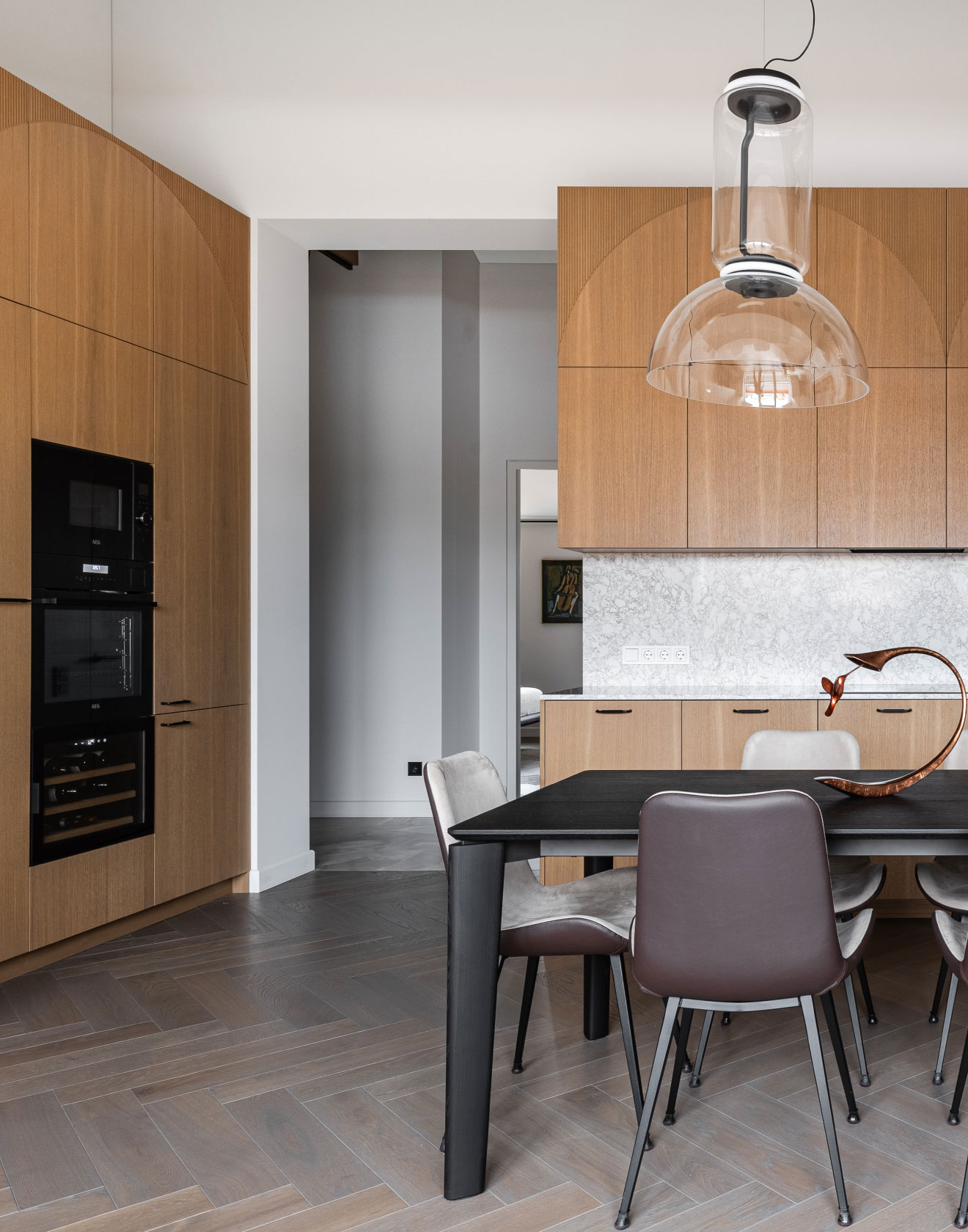 Herringbone Parquet Brings a Timeless Touch to a Renovated Old Town Attic