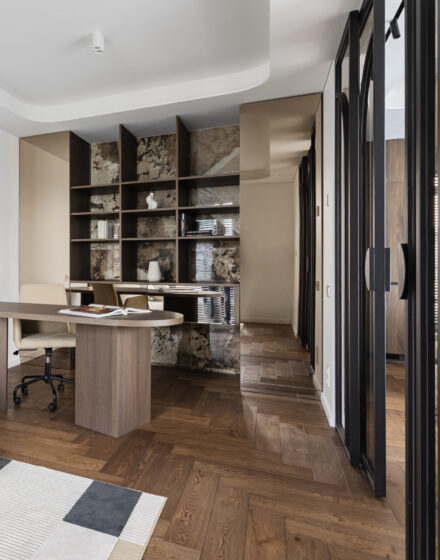 The Dynamic Elegance of Walnut Toned Herringbone – Premium Oak Flooring for Sophisticated Interiors