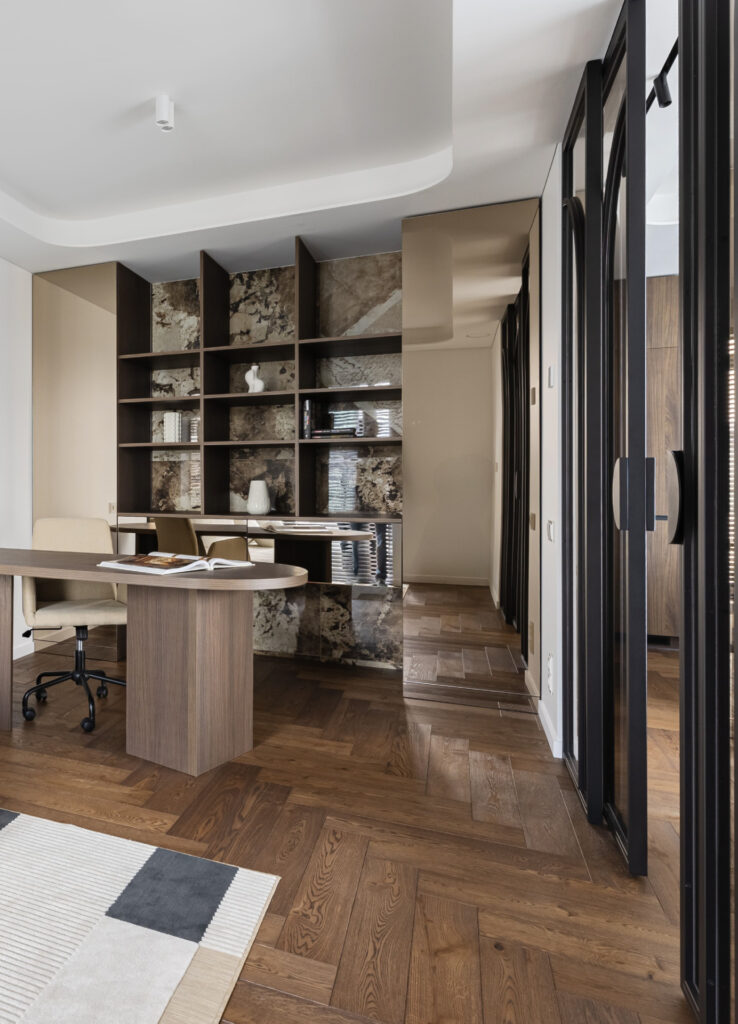 The Dynamic Elegance of Walnut Toned Herringbone – Premium Oak Flooring for Sophisticated Interiors