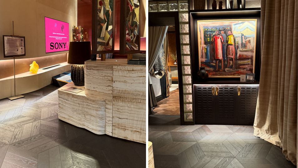 Diamond Oak Parquet in Chiana Finish at WOW!house 2025