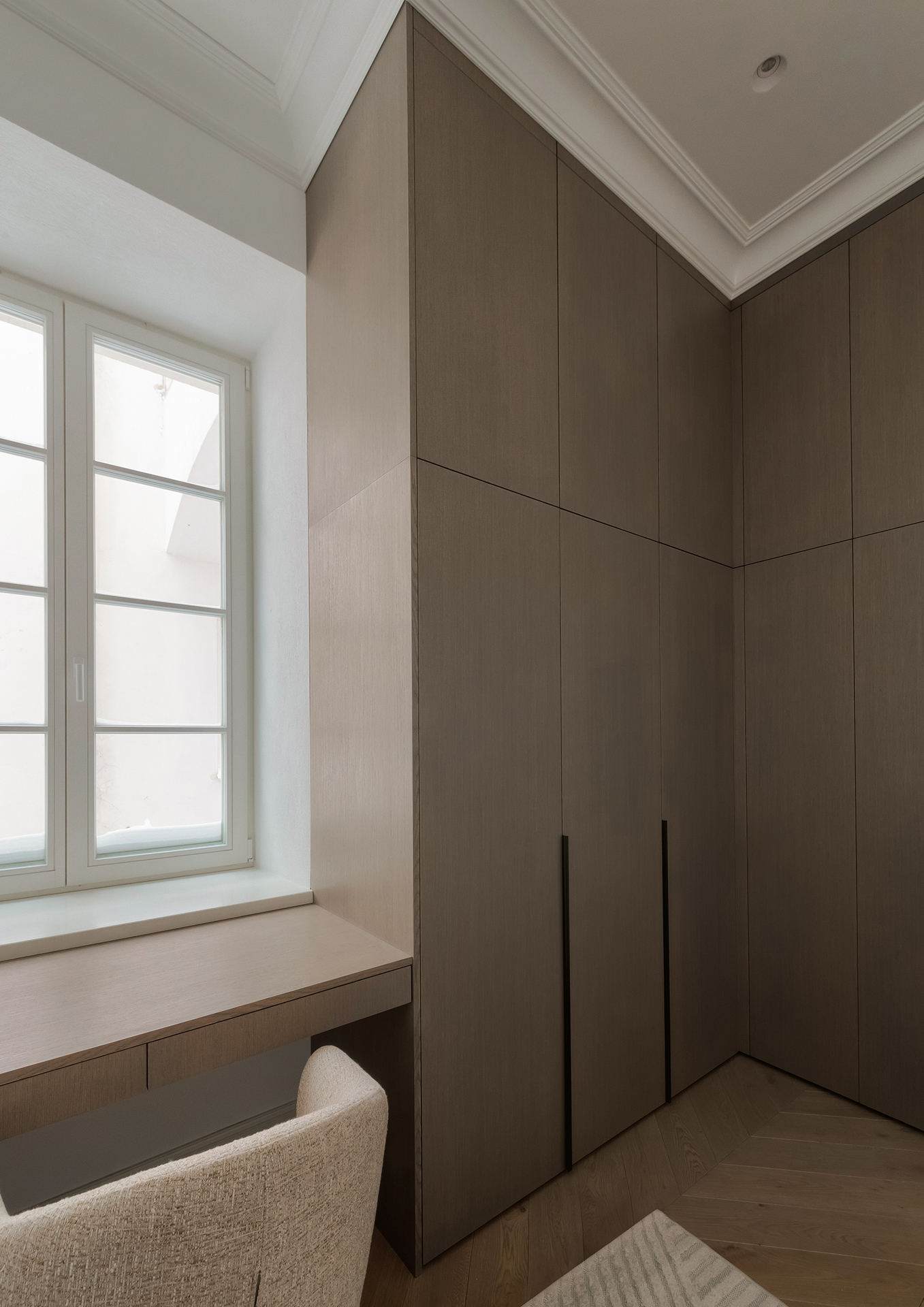 Chevron 45° Flooring - A Defined, Refined Interior